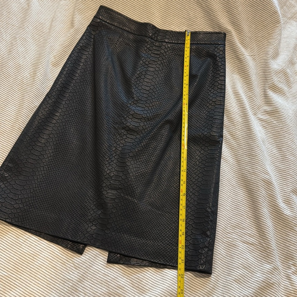 Milly leather pencil skirt